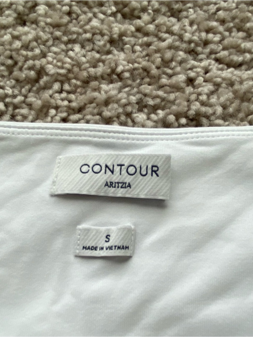 Aritzia Contour Squareneck Long Sleeve White Small Shirt Top - Picture 5 of 6